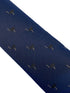 navy mens tie with ostrich bird design